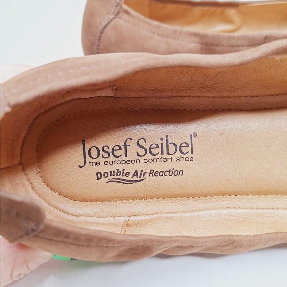 Josef Seibel Pippa 43 Ballet Flats EU 42 US 11 Suede Leather Studded Chestnut - Picture 5 of 12